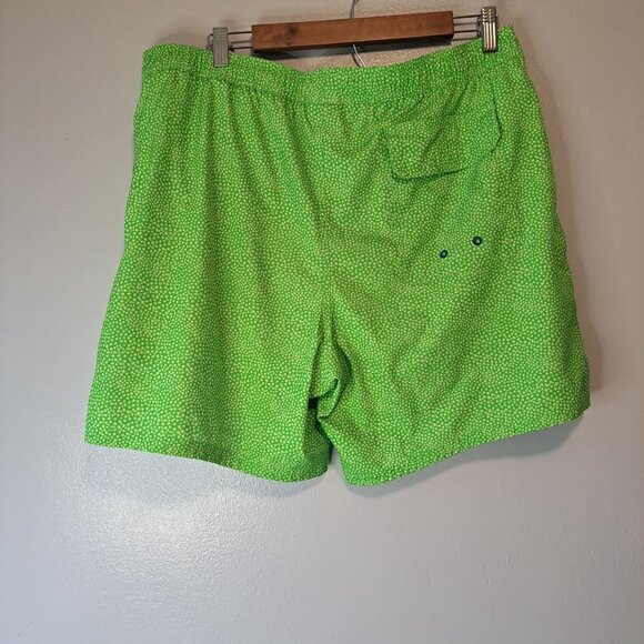 Vineyard Vines 7" Printed Chappy Swim Trunks Bathing Suit Neon Green Mens Large - Picture 5 of 8